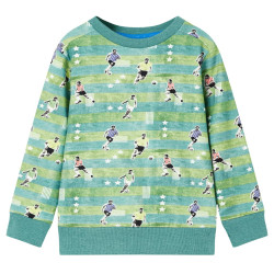 Sweatshirt para criança verde-claro mesclado 140