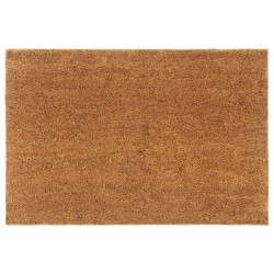 Tapete de porta 60x90 cm fibra de coco tufada natural