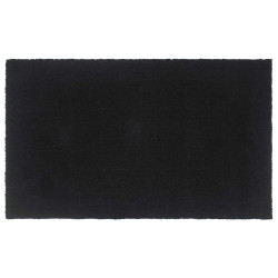 Tapete de porta 90x150 cm fibra de coco tufada preto