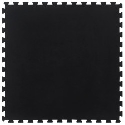 Ladrilho de borracha 12 mm 100x100 cm preto
