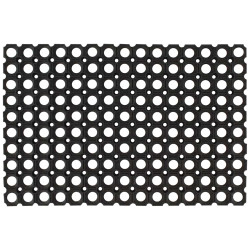 Tapete de porta retangular 60x80 cm borracha