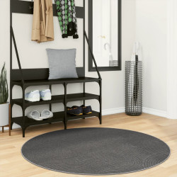 Tapete de pelo curto iza visual escandinavo ø 120 cm antracite