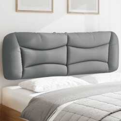 Almofadão de cabeceira hvar 160 cm tecido cinzento-claro