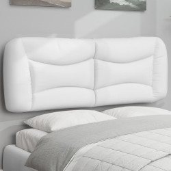 Almofadão de cabeceira hvar 120 cm couro artificial branco