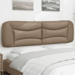 Almofadão de cabeceira hvar 180 cm couro artificial cappuccino