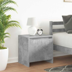 Mesas de cabeceira 2 pcs 45x34x44,5 cm contrapl. cinza cimento