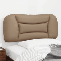 Almofadão de cabeceira hvar 90 cm couro artificial cappuccino