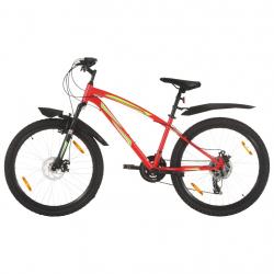 Bicicleta de montanha 21 velocidades roda 26" 42 cm vermelho - Imagen 1