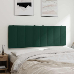 Almofadão de cabeceira hanko 140 cm veludo verde-escuro