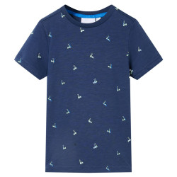T-shirt para criança azul-escuro 128