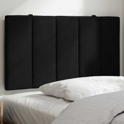 Almofadão de cabeceira hanko 80 cm veludo preto