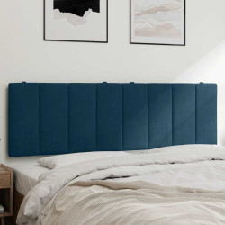 Almofadão de cabeceira hanko 160 cm veludo azul