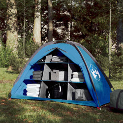 Tenda de arrumação 9 compartimentos impermeável azul