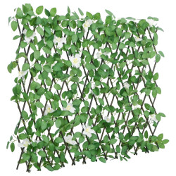 Treliça de hera artificial extensível 186x30 cm verde