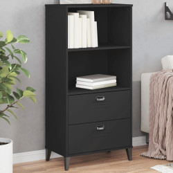 Estante viken 60x35x123 cm derivados de madeira preto