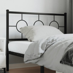 Cabeceira de substituição 107 cm metal preto