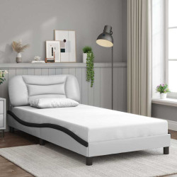 Estrutura de cama sem colchão hvar 100x200 cm couro artificial