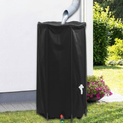 Depósito de água dobrável com torneira 100 l PVC