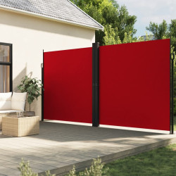 Toldo lateral retrátil 200x1000 cm vermelho