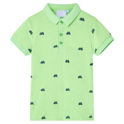 Polo de criança verde néon 140