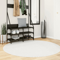 Tapete de pelo curto oviedo ø 160 cm creme