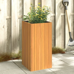 Vaso/floreira de jardim 45x45x90 cm madeira de acácia maciça