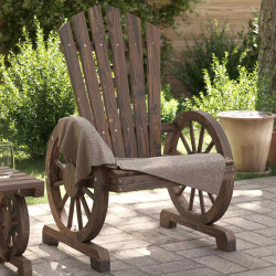 Cadeiras adirondack para jardim 4 pcs madeira de abeto maciça