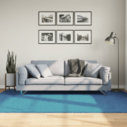 Tapete de pelo curto oviedo 160x230 cm turquesa