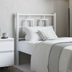 Cabeceira de substituição 75 cm metal branco