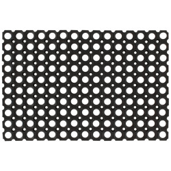 Tapete de porta retangular 40x60 cm borracha