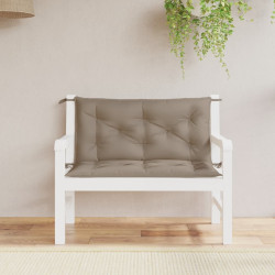 Almofadões banco jardim 2 pcs tecido oxford cinza-acastanhado