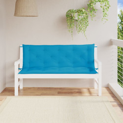 Almofadões banco jardim 2 pcs tecido oxford azul-claro