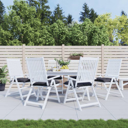 Almofadões de cadeira 6 pcs 50x50x7 cm tecido oxford antracite