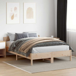 Cama sem colchão 150x200 cm madeira de pinho maciça