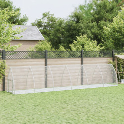 Coelheira 105x600x120 cm aço galvanizado prateado