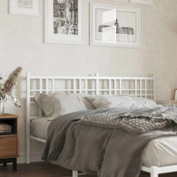 Cabeceira de substituição 160 cm metal branco