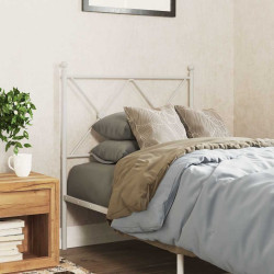 Cabeceira de substituição 80 cm metal branco