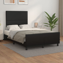 Estrutura de cama sem castanho colchão 120x190cm couro do falso