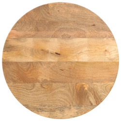 Tampo de mesa redondo ø60x2,5cm madeira de mangueira maciça
