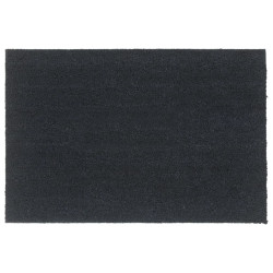 Tapete de porta 60x90 cm fibra de coco tufada cinzento escuro