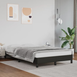 Estrutura de cama sem castanho colchão 120x190cm couro do falso