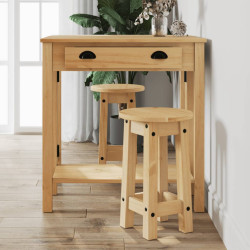 3 Pcs conjunto de bar pinho maciço