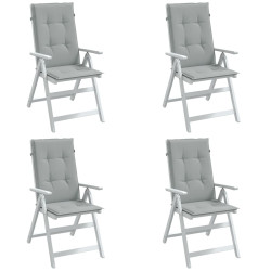 Almofadões para cadeiras altas 4 pcs mesclado tecido