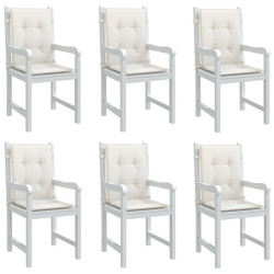 Almofadões lombares p/ cadeiras 6pcs 100x50x4cm mesclado tecido