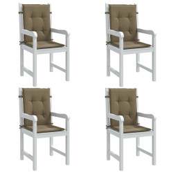 Almofadões lombares p/cadeiras 4pcs 100x50x4 cm mesclado tecido