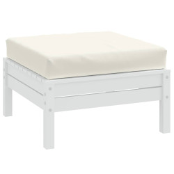 Almofadão p/ paletes 60x60x9,5 cm mesclado tecido creme