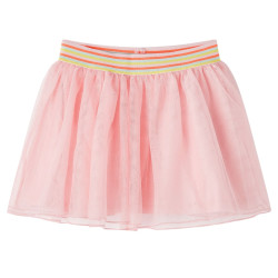 Saia de tule para criança rosa-claro 128
