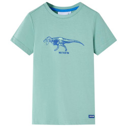 T-shirt para criança caqui-claro 128