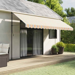Tecido de substituição para sanefa de toldo 450 cm riscas multicor