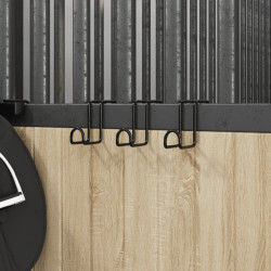 Suportes de brida 3 pcs aço preto
